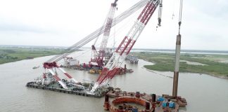 নির্ধারিত সময়ের ১৬ দিন আগেই পাইল বাসানোর কাজ শেষ