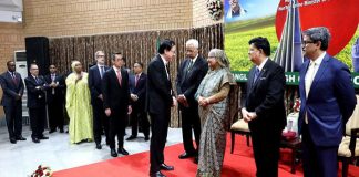 প্রধানমন্ত্রীকে নয়াদিল্লি হাইকমিশনের সংবর্ধনা