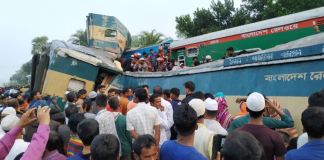ব্রাহ্মণবাড়িয়ায় দুই ট্রেনের সংঘর্ষে ১৫ জন নিহত