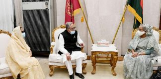 সংসদ ভবনে রাষ্ট্রপতি-প্রধানমন্ত্রীর সাক্ষাৎ