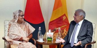 শ্রীলঙ্কার রাষ্ট্রপতির সঙ্গে শেখ হাসিনার সাক্ষাৎ