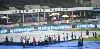 কানপুর টেস্টে দ্বিতীয় দিনের খেলা পরিত্যক্ত