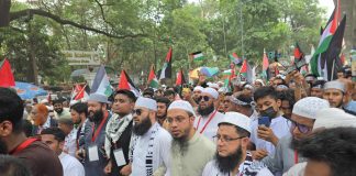 জনতার এ মহাসমুদ্র ফিলিস্তিন ও আল আকসার প্রতি ভালোবাসার প্রকাশ