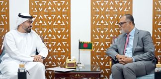 বাণিজ্য উপদেষ্টার সঙ্গে সংযুক্ত আরব আমিরাতের রাষ্ট্রদূতের বৈঠক