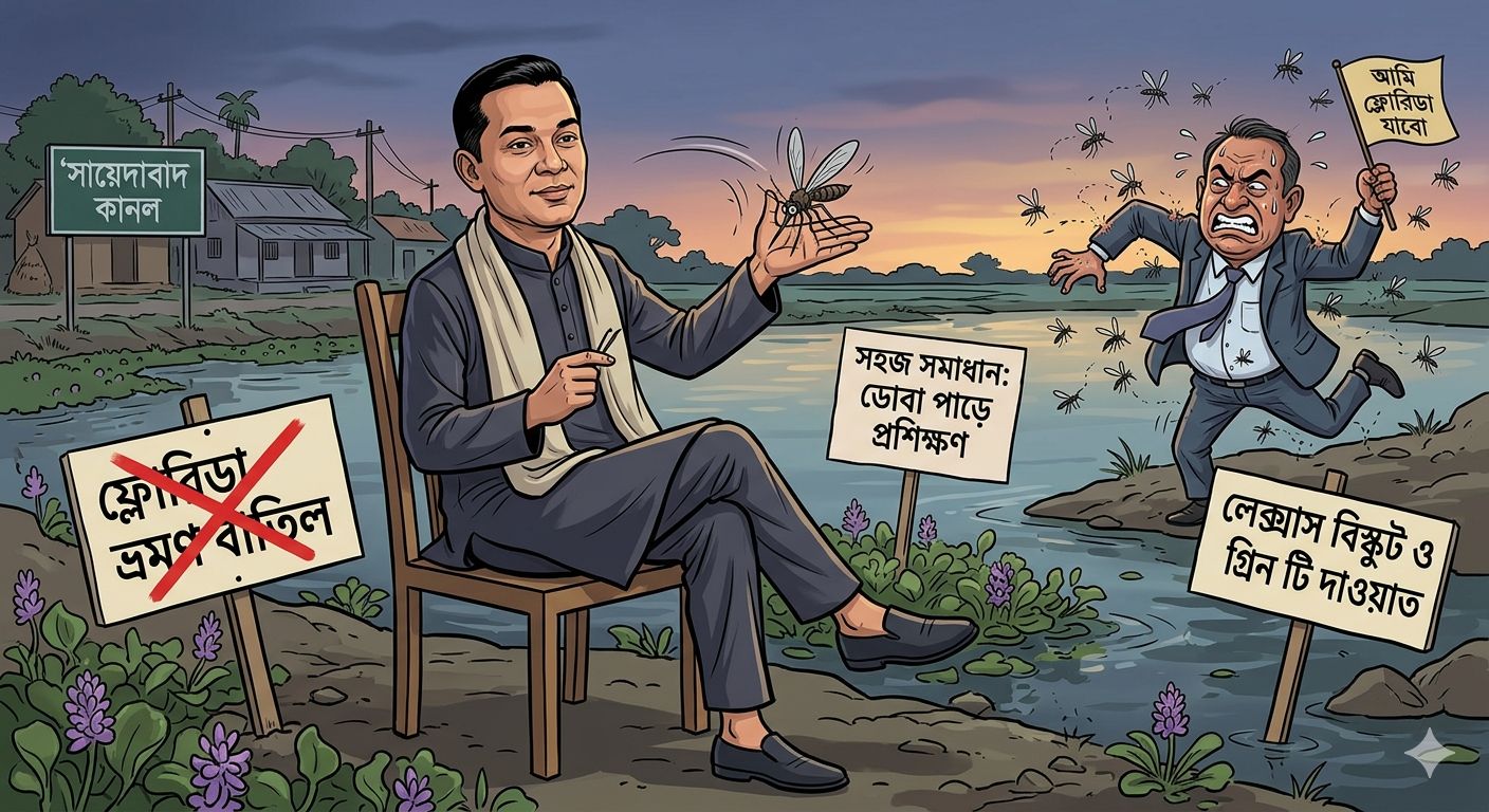 মশা মারতে ফ্লোরিডা যাত্রা বনাম ডোবা পাড়ের ‘পিএইচডি’!