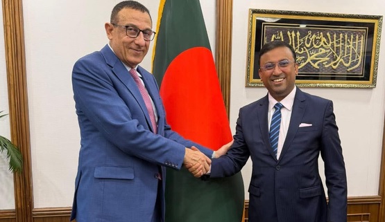 প্রধানমন্ত্রীর পররাষ্ট্র বিষয়ক উপদেষ্টার সঙ্গে ফিলিস্তিনের রাষ্ট্রদূতের সাক্ষাৎ