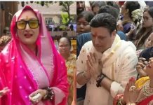 ‘তরুণী’ সঙ্গিনীকে নিয়ে ফ্রেমবন্দী গোবিন্দ