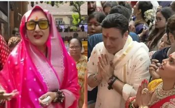 ‘তরুণী’ সঙ্গিনীকে নিয়ে ফ্রেমবন্দী গোবিন্দ