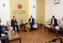 স্বরাষ্ট্রমন্ত্রীর সঙ্গে চীন দূতাবাসের চার্জ দ্য অ্যাফেয়ার্সের সাক্ষাৎ